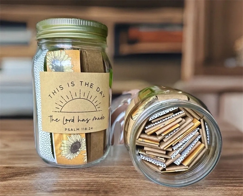 Handmade Bible Verses in a a Jar 67 Color-coded Bible Verses - Image 3