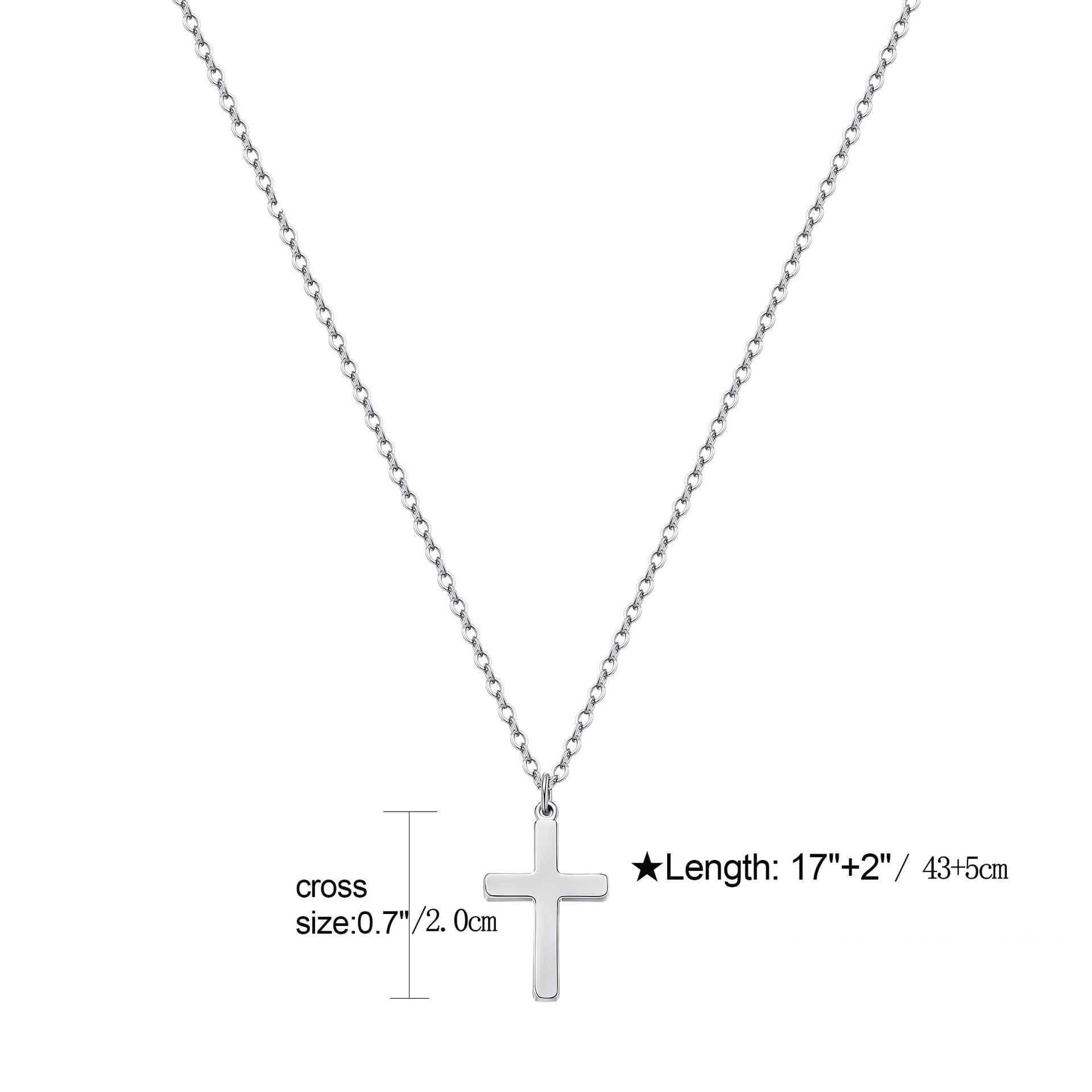 Stainless Steel Cross Pendant - Image 2