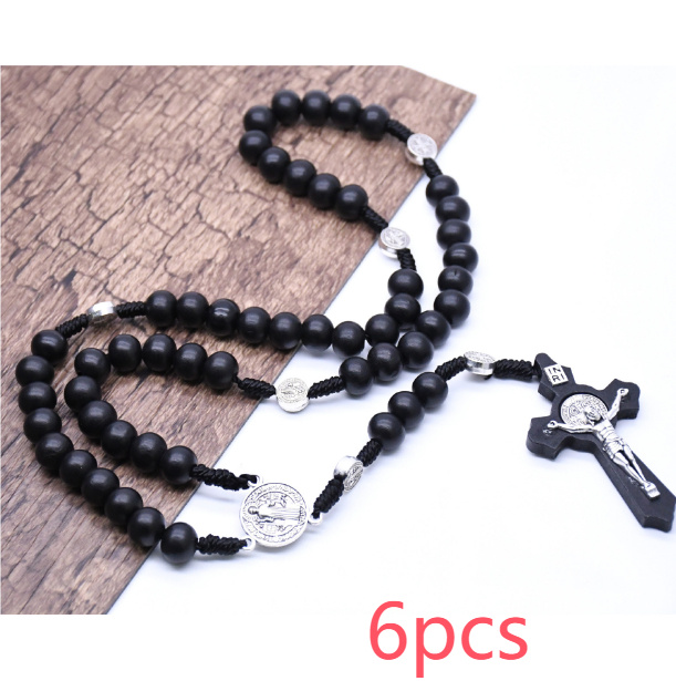 Rosary with Black Beads - Image 3