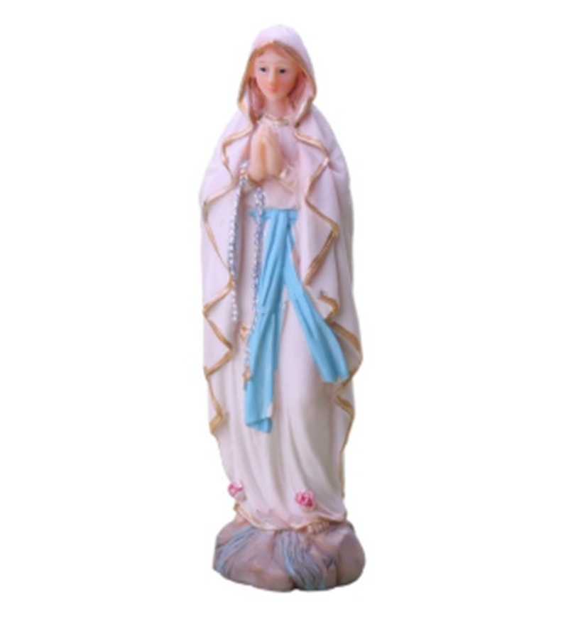 Our Lady of Lourdes – Blessed Virgin Mary Resin Statue - Image 2
