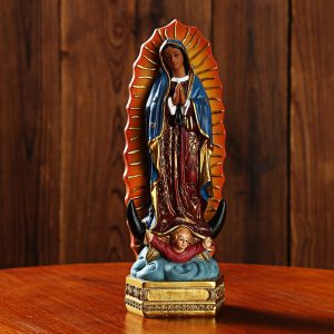 Our Lady of Guadalupe Statue – 20.4 cm Hand-Painted Resin Figurine