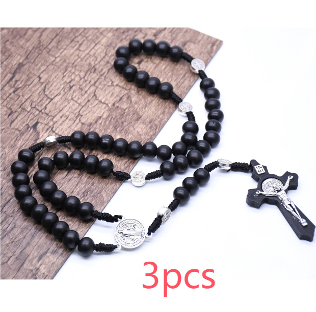 Rosary with Black Beads - Image 5
