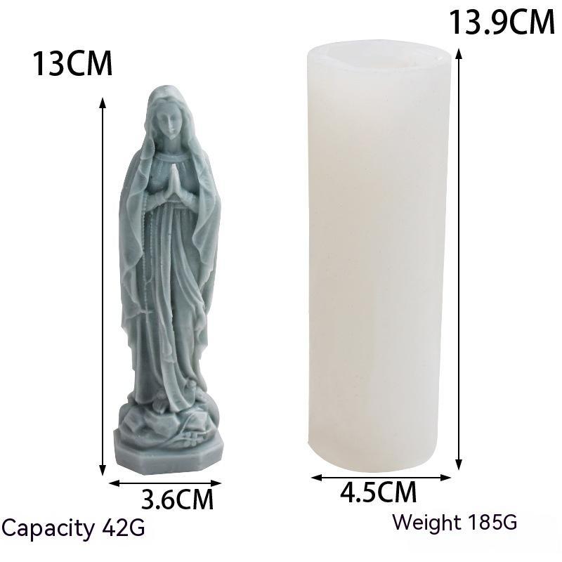 Silicone Virgin Mary Candle or soap Mould/Mold - Image 2
