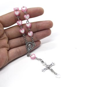 Pink Rosary Bracelet