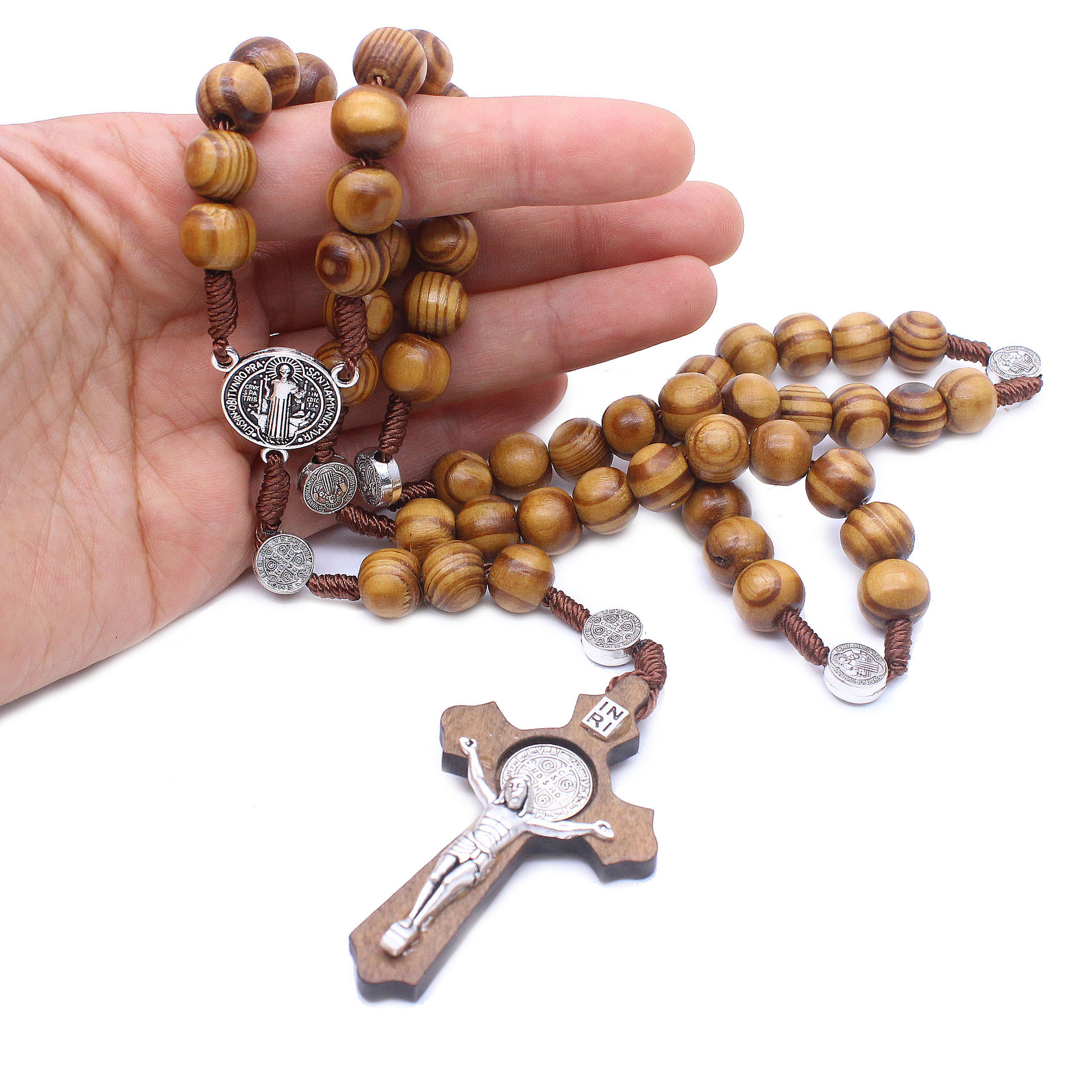Catholic rosary necklace handmade - Image 2