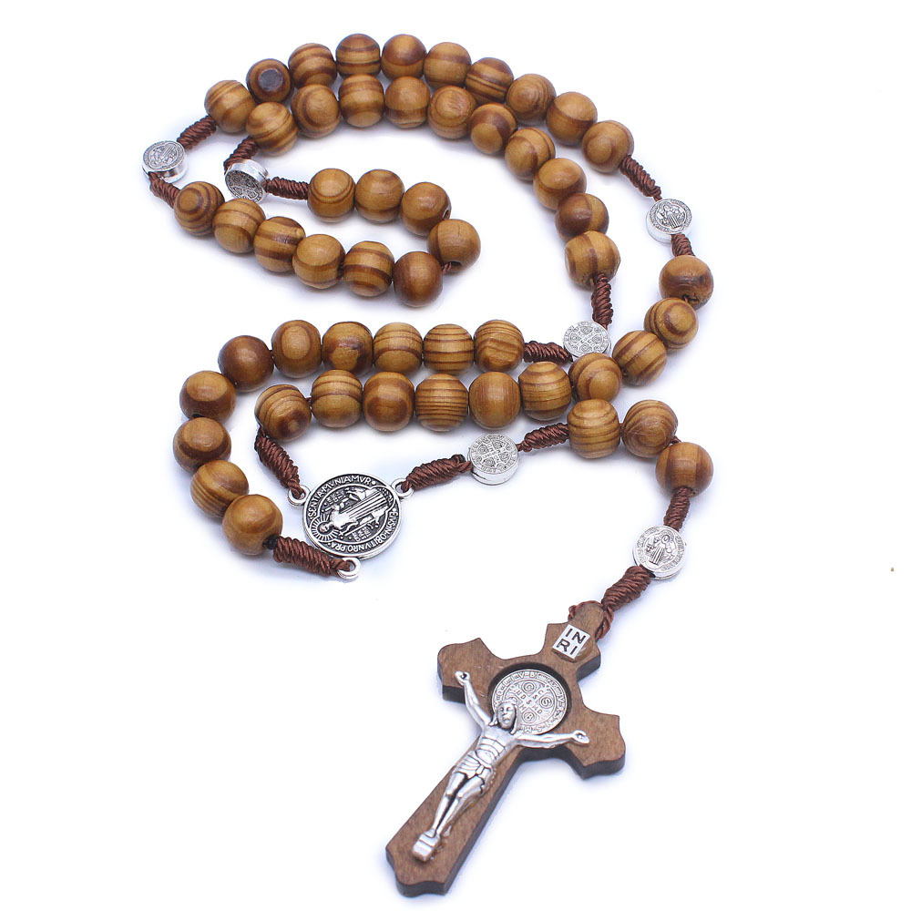 Catholic rosary necklace handmade - Image 4