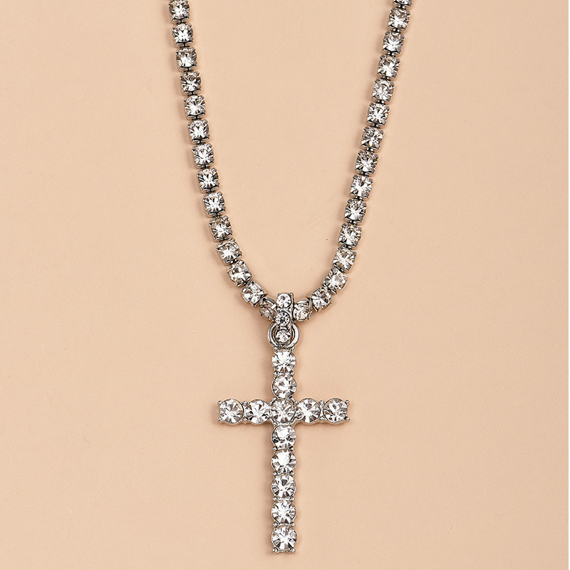 Women's Diamond Cross Necklace - Image 5