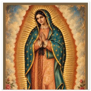 Our Lady Of Guadalupe | Glass Circle Ornament