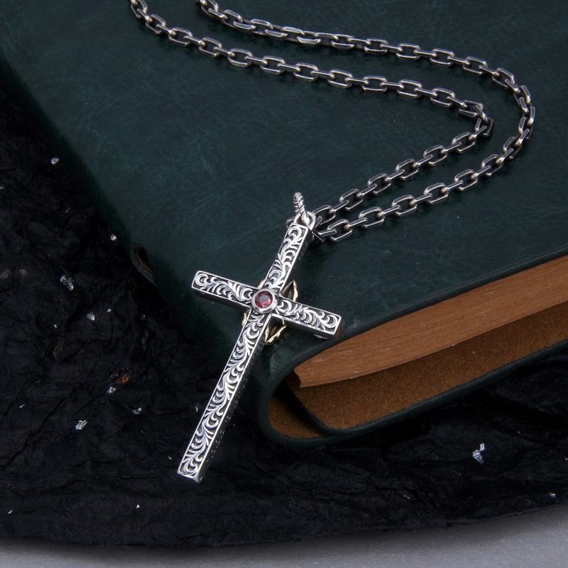 Sterling Silver Miraculous Medal Cross Pendant – 925 Silver - Image 3