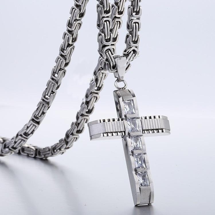 Stainless Steel Cross Pendant - Image 9