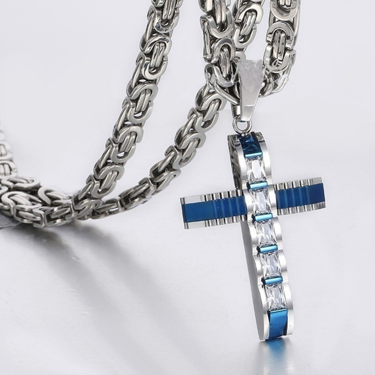 Stainless Steel Cross Pendant - Image 4