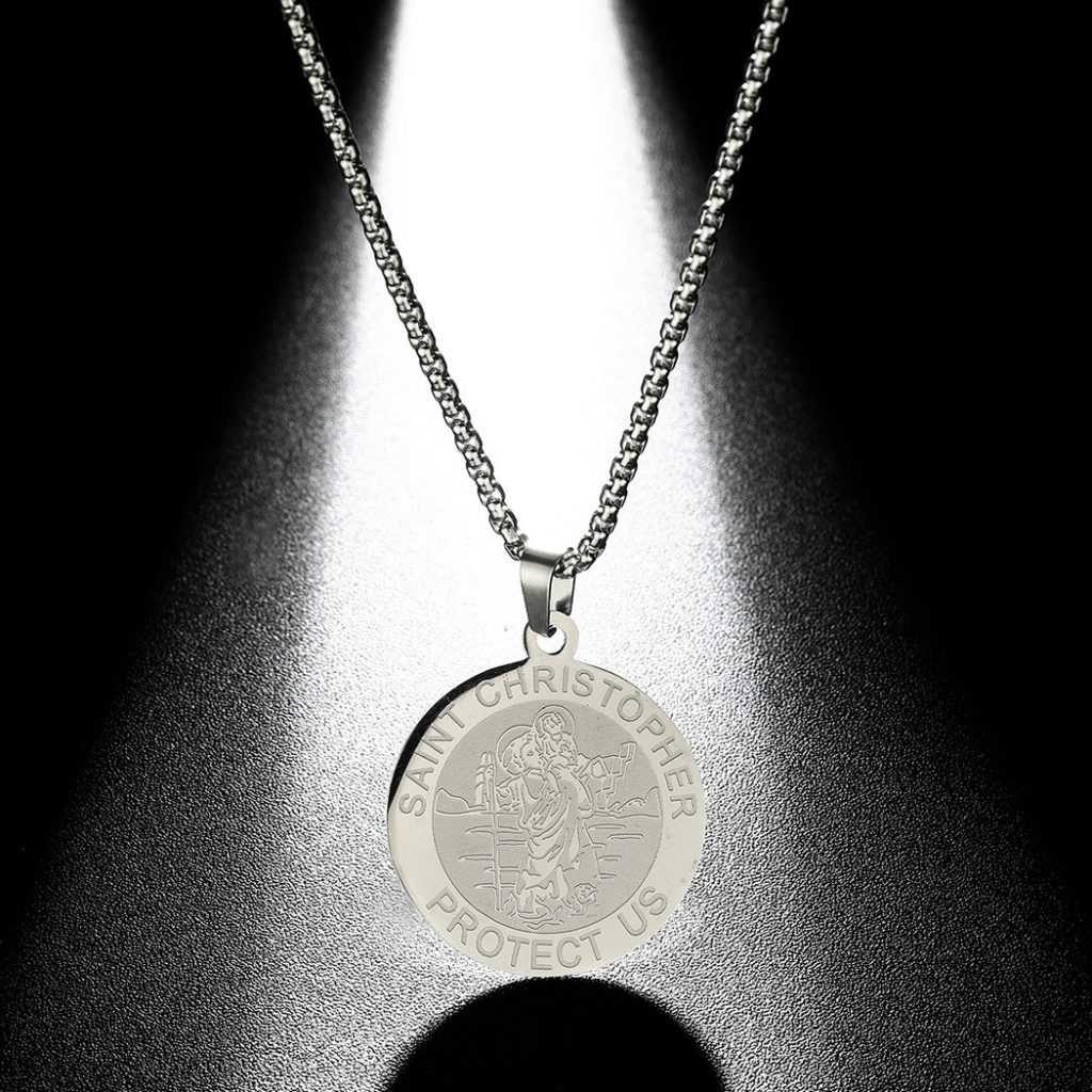 St Christopher or St Michael Pendant