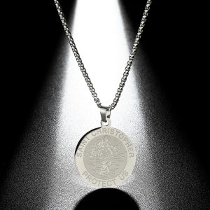 St Christopher or St Michael Pendant