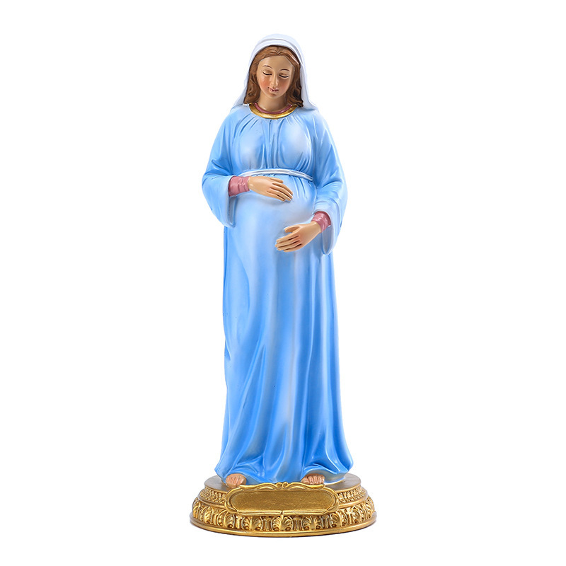 Our Lady of Expectation – Pregnant Virgin Mary Statue - Image 4