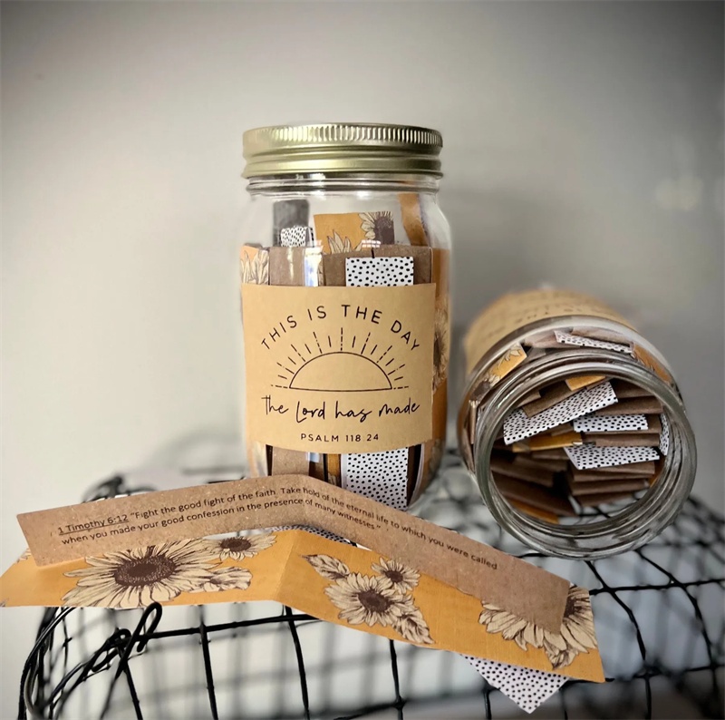 Handmade Bible Verses in a a Jar 67 Color-coded Bible Verses - Image 6