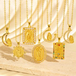 Or Lady Of Guadalupe or St Jude Fold Pendants