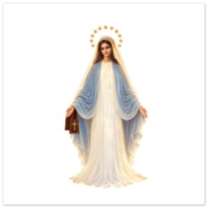 Our Lady Of Medjugorje | Glass Circle Ornament