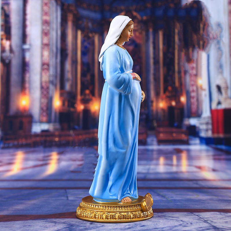 Our Lady of Expectation – Pregnant Virgin Mary Statue - Image 2