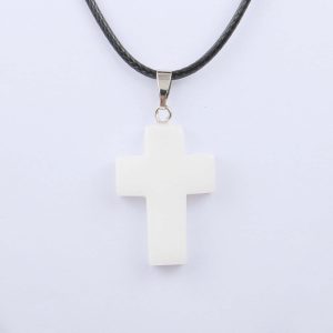 Natural Stone Cross Pendants