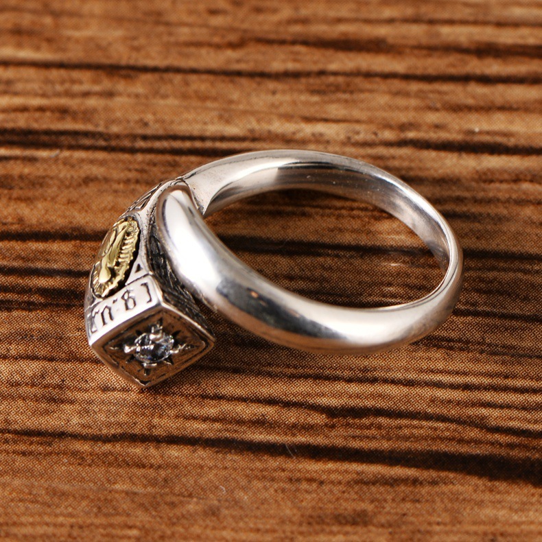 Our Lady of Guadalupe – 925 Sterling Silver Adjustable Ring - Image 4