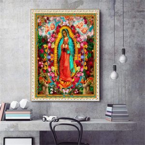 Our Lady of Guadalupe – Floral Diamond Painting Kit