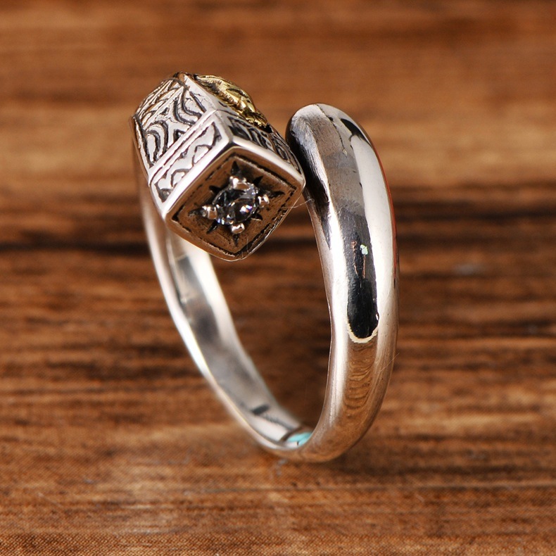 Our Lady of Guadalupe – 925 Sterling Silver Adjustable Ring - Image 2