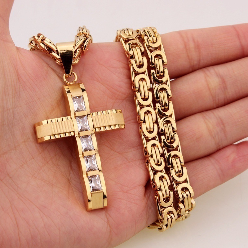 Stainless Steel Cross Pendant - Image 7