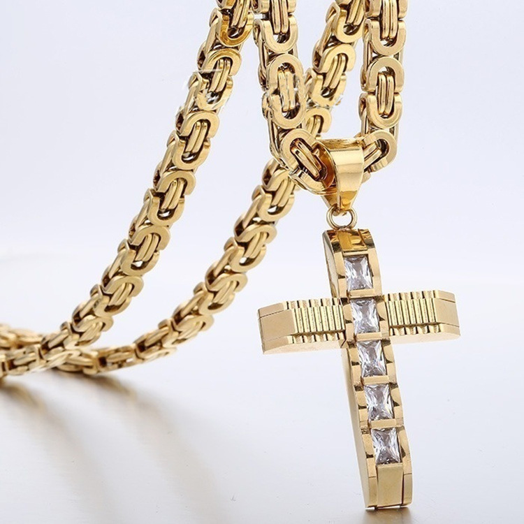 Stainless Steel Cross Pendant - Image 6