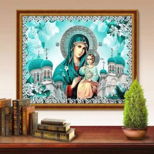 Blessed Virgin Mary and Child – Diamond Painting DIY Kit