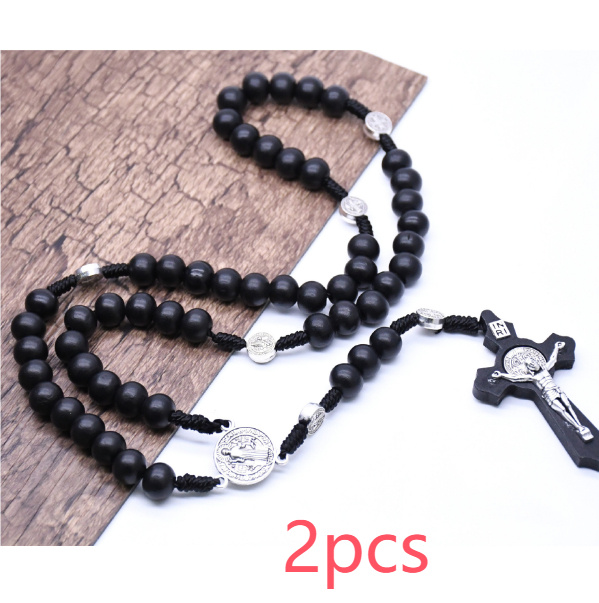 Rosary with Black Beads - Image 7