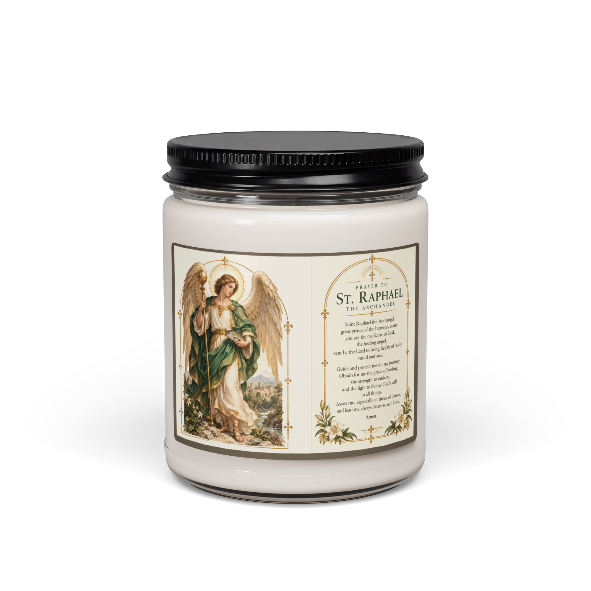 St Raphael The Archangel | Healing | Scented soy candle - Image 4