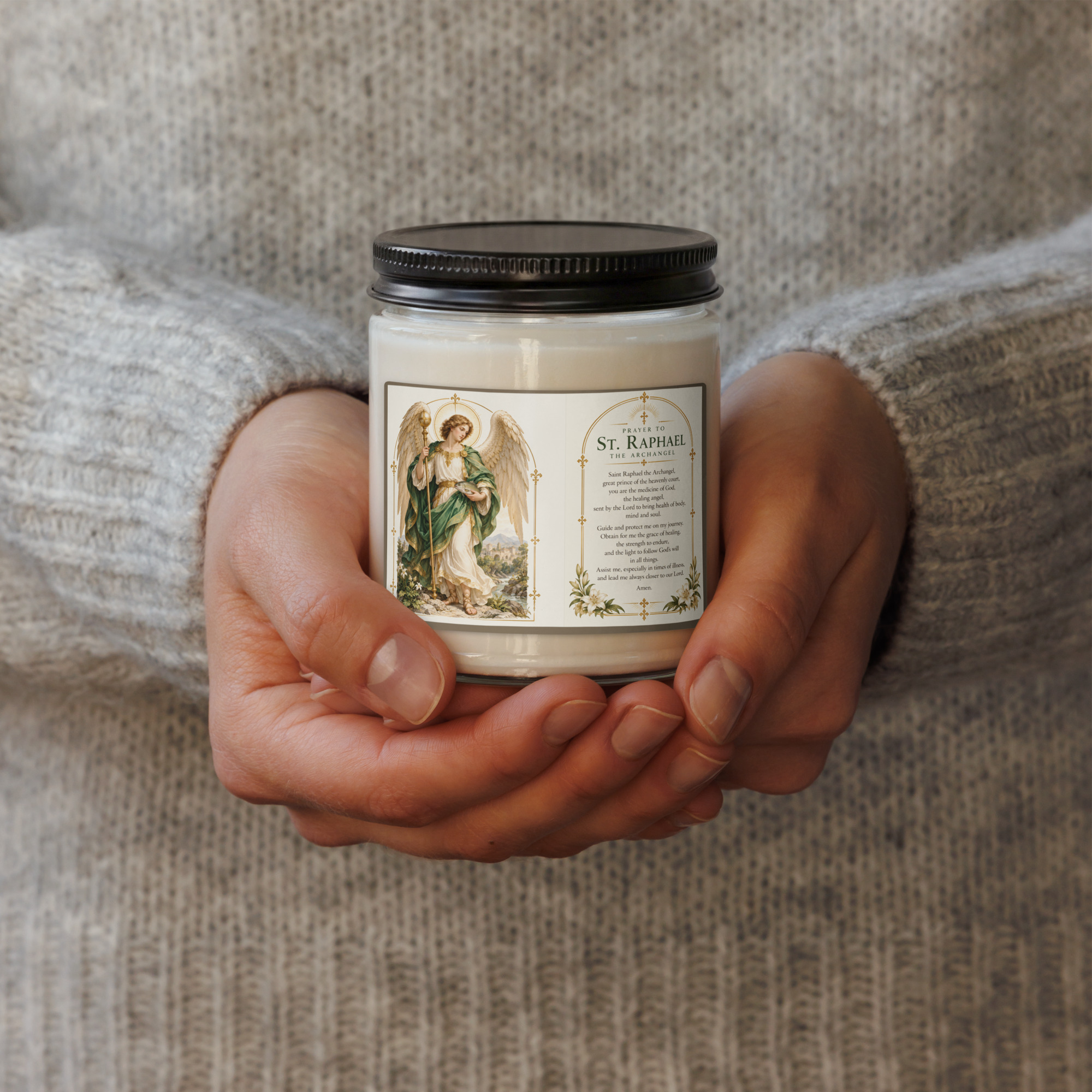 St Raphael The Archangel | Healing | Scented soy candle