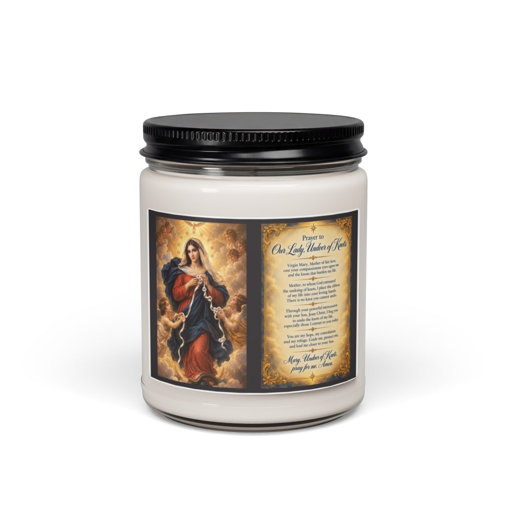 Mary Undoer Of Knots | Scented soy candle