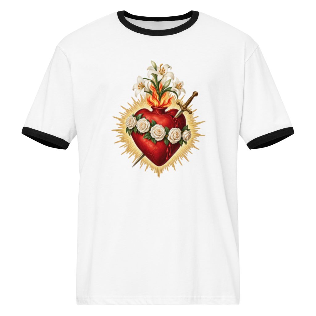 Immaculate Heart Of Mary | Unisex ringer t-shirt