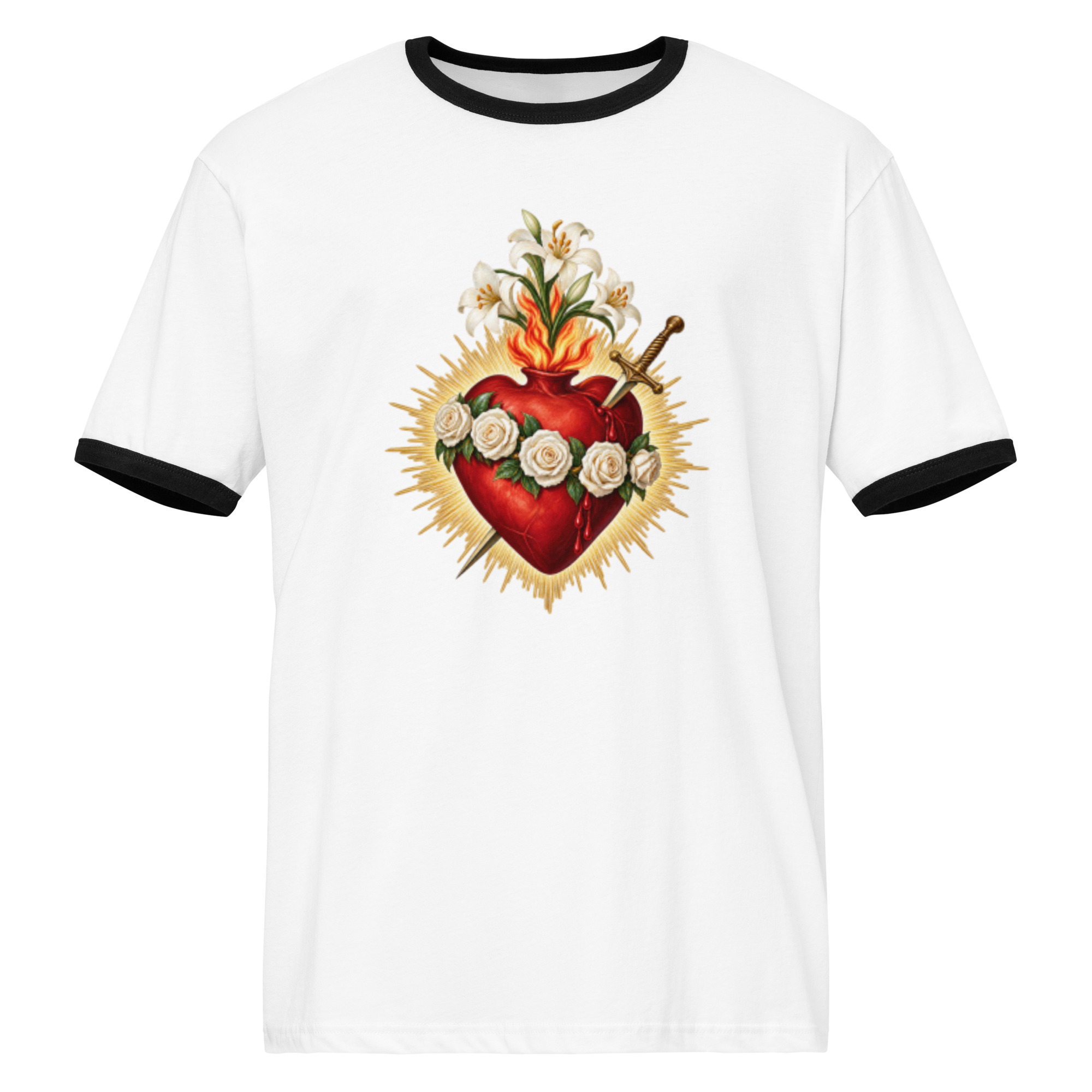 Immaculate Heart Of Mary | Unisex ringer t-shirt