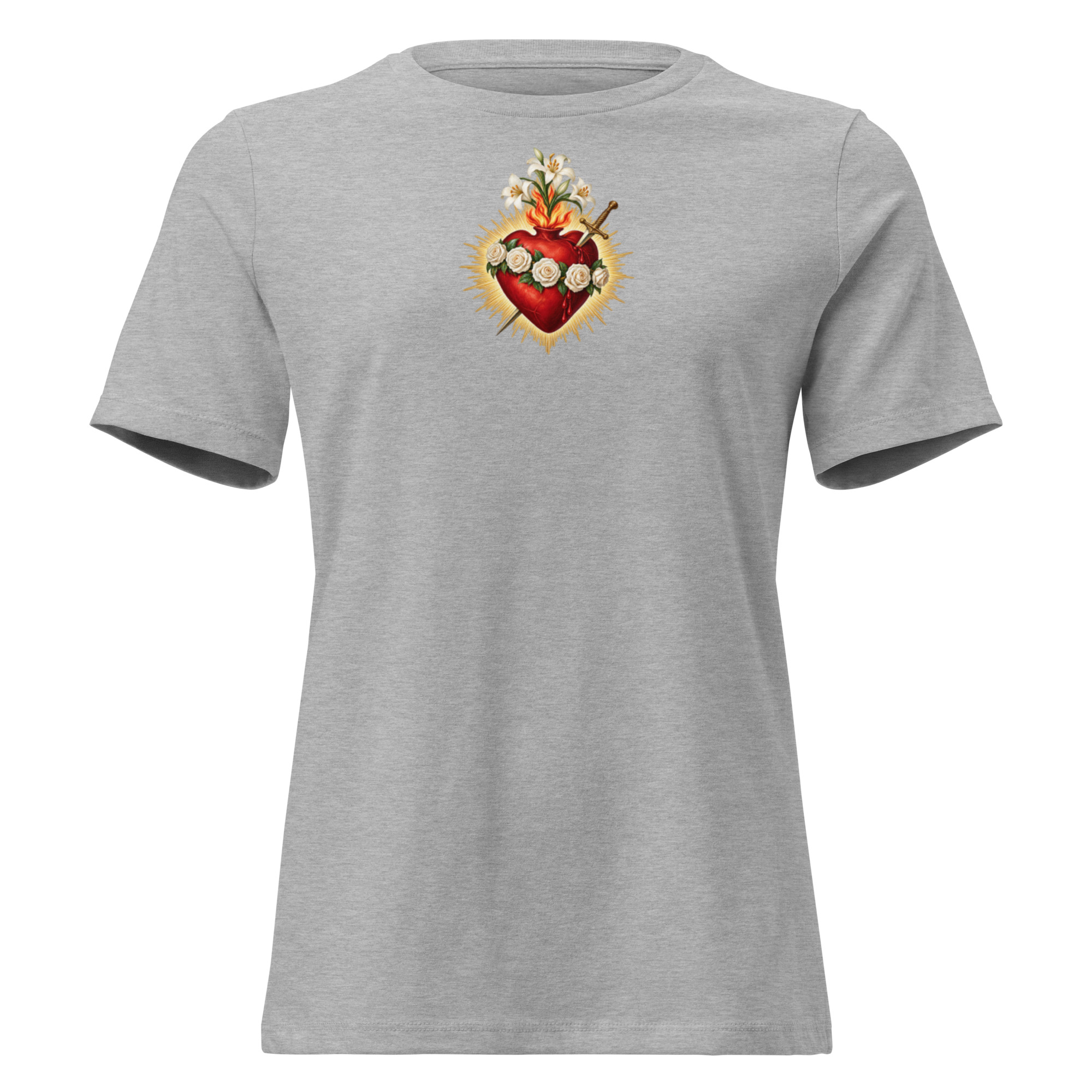 Immaculate Heart Of Mary | Women's Relaxed T-Shirt - Image 3