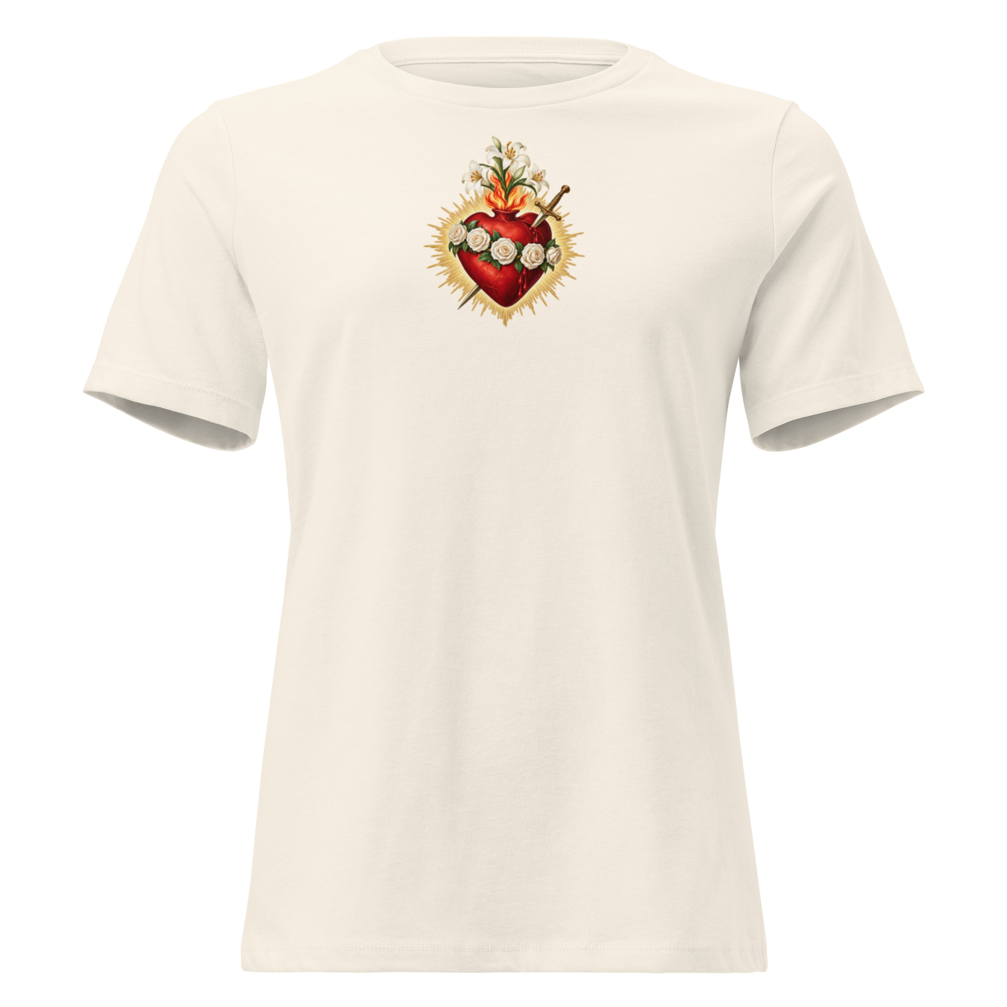 Immaculate Heart Of Mary | Women's Relaxed T-Shirt - Image 4