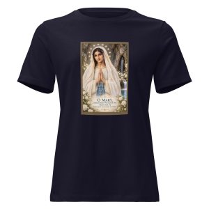 Our Lady Of Lourdes, Pray For Us | Women's Relaxed T-Shirt