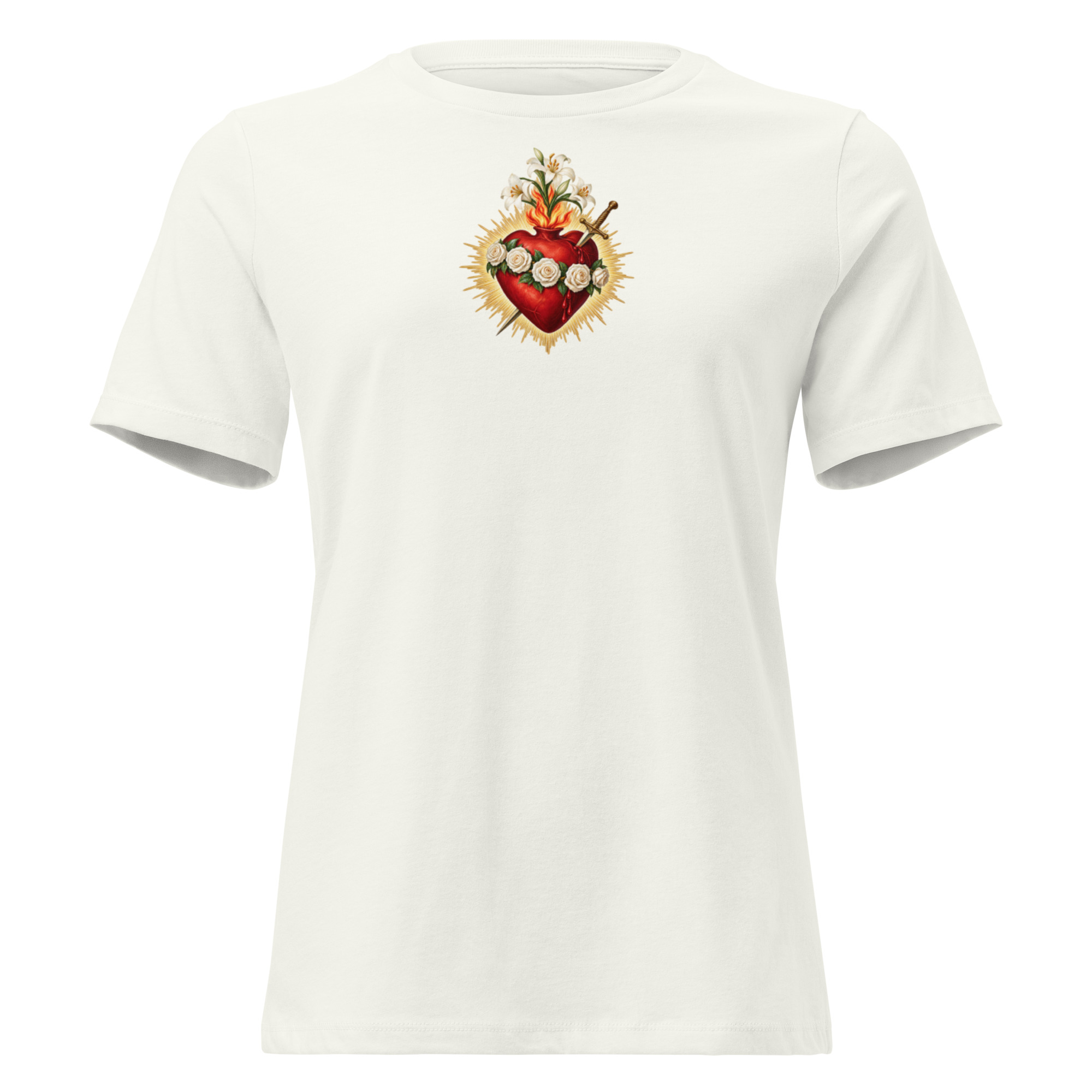 Immaculate Heart Of Mary | Women's Relaxed T-Shirt - Image 5